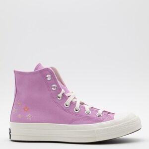 Converse Women's Chuck 70 Floral Comfort Canvas High Shoes‎ Purple Size 8